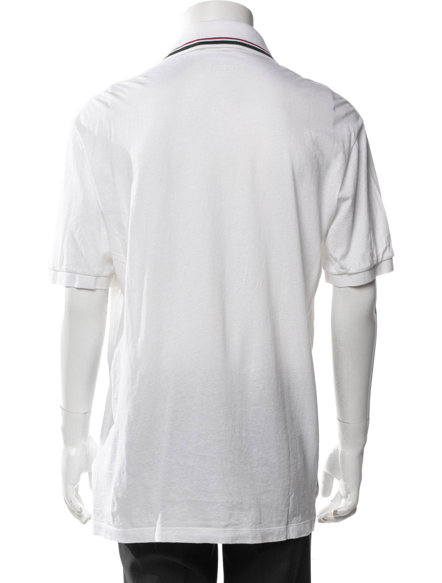Gucci Web Accent Collar Polo Shirt